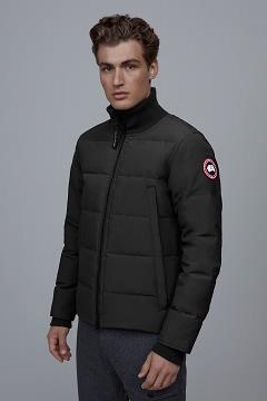 Chamarras Canada Goose Hombre Outlet - Woolford Chaqueta De Bombardero Negros BY6239107